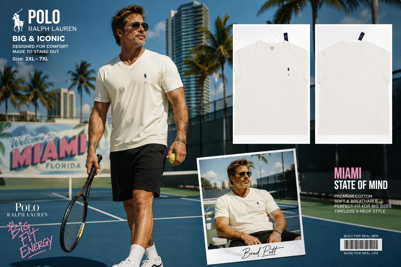 تیشرت polo ralph lauren سایز بزرگ