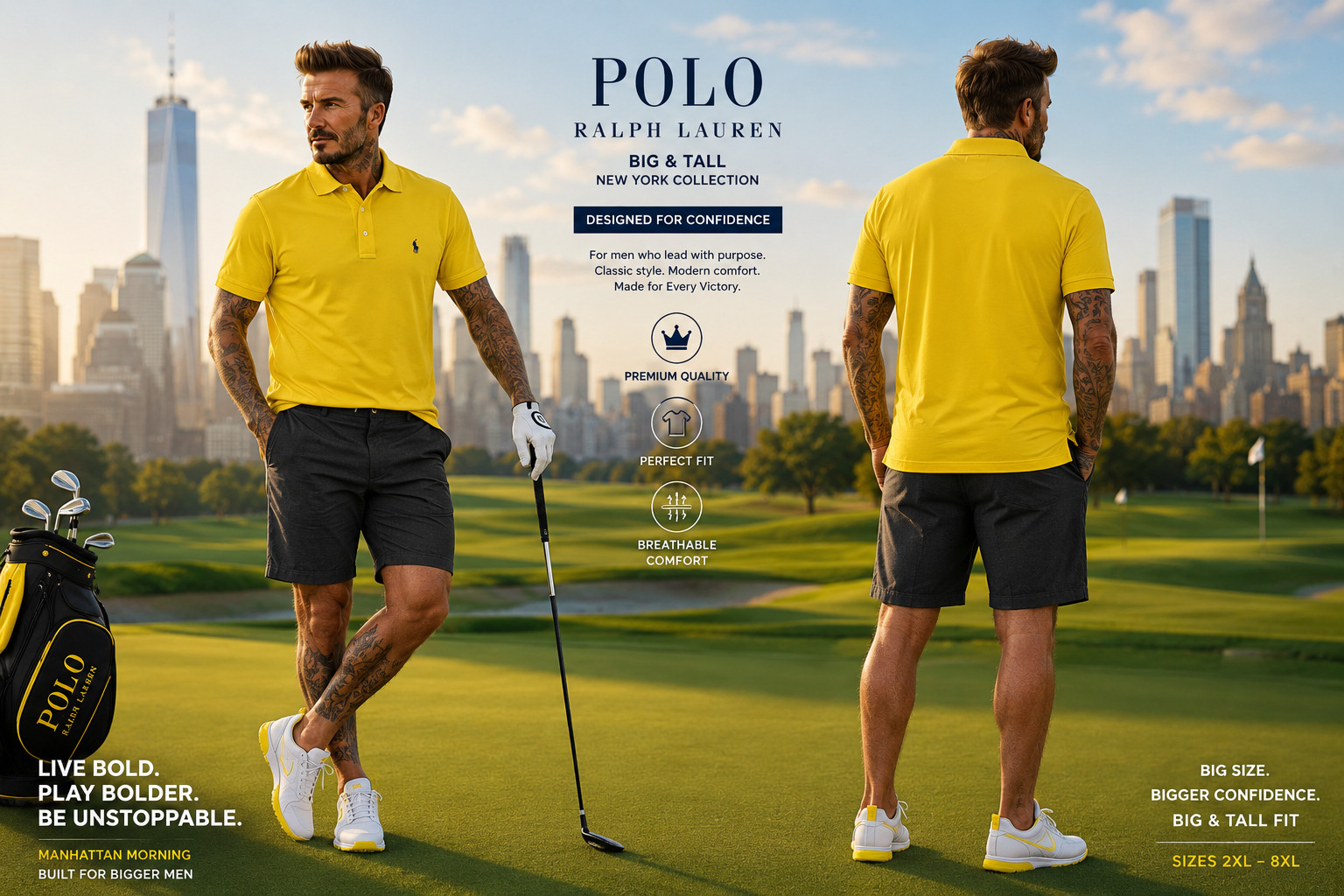 تیشرت polo ralph lauren سایز بزرگ