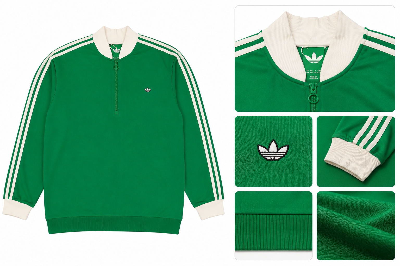 نیم زیپ Adidas سایز بزرگ