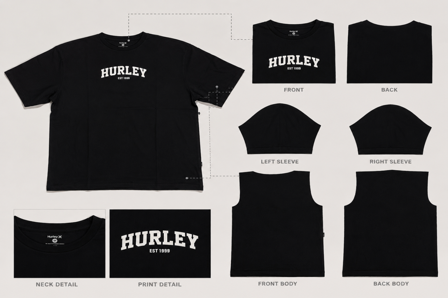 تیشرت Hurley سایز بزرگ