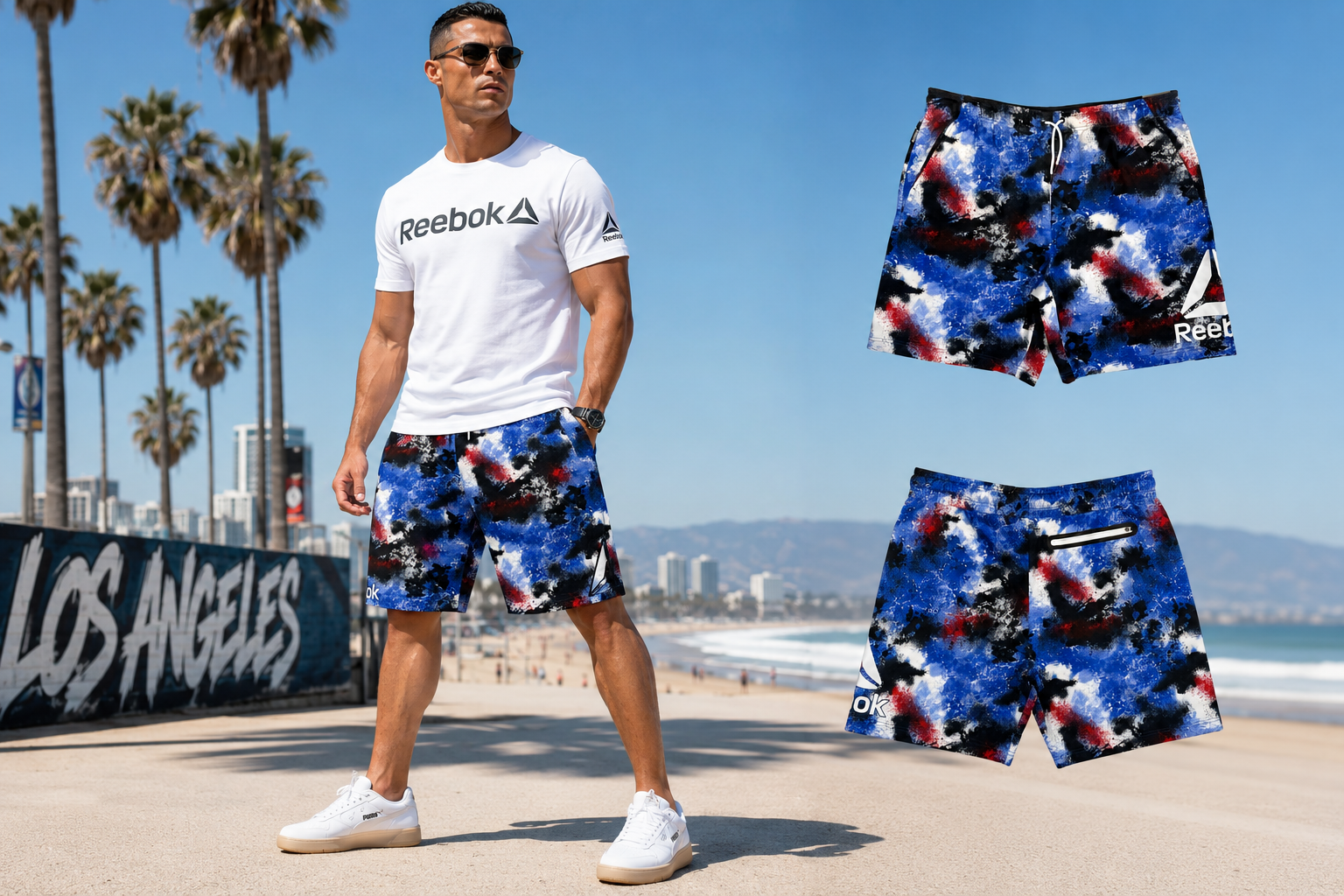 شلوارک Reebok سایز بزرگ