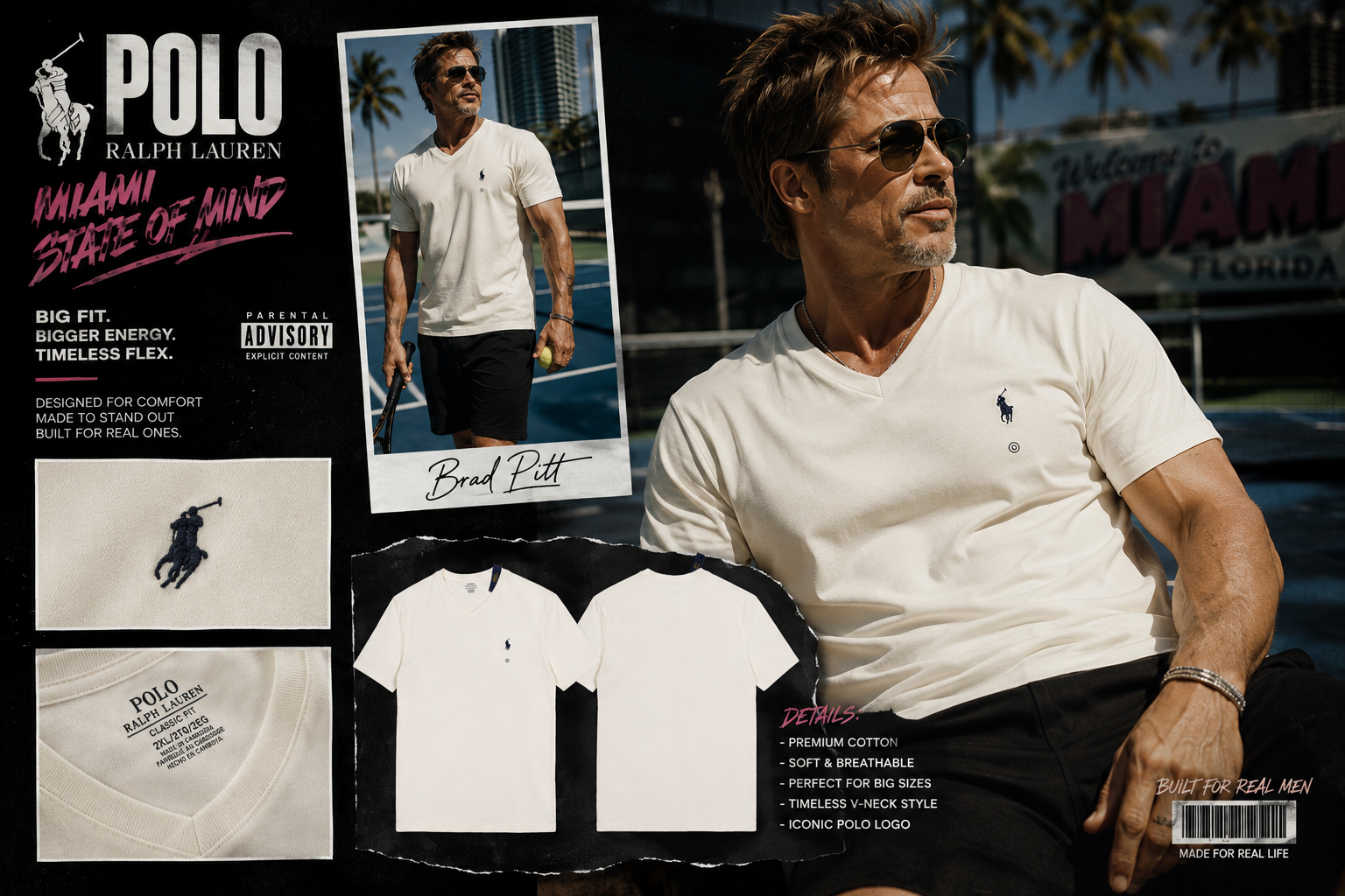 تیشرت polo ralph lauren سایز بزرگ