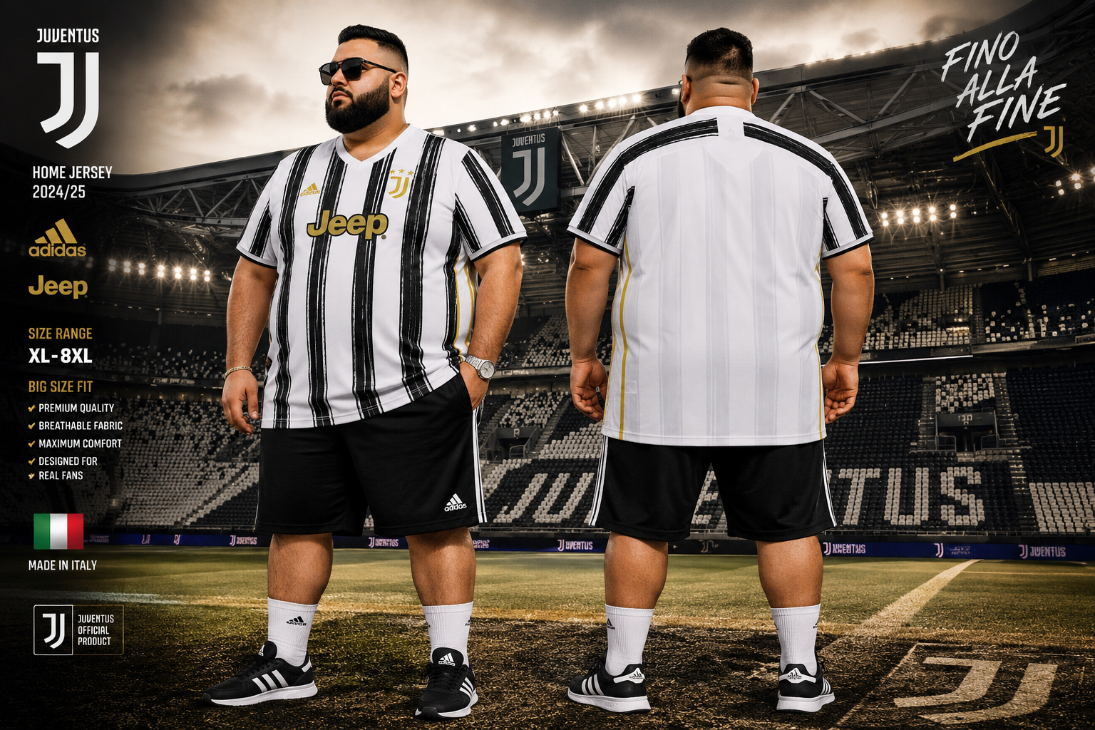 تیشرت Adidas سایز بزرگ