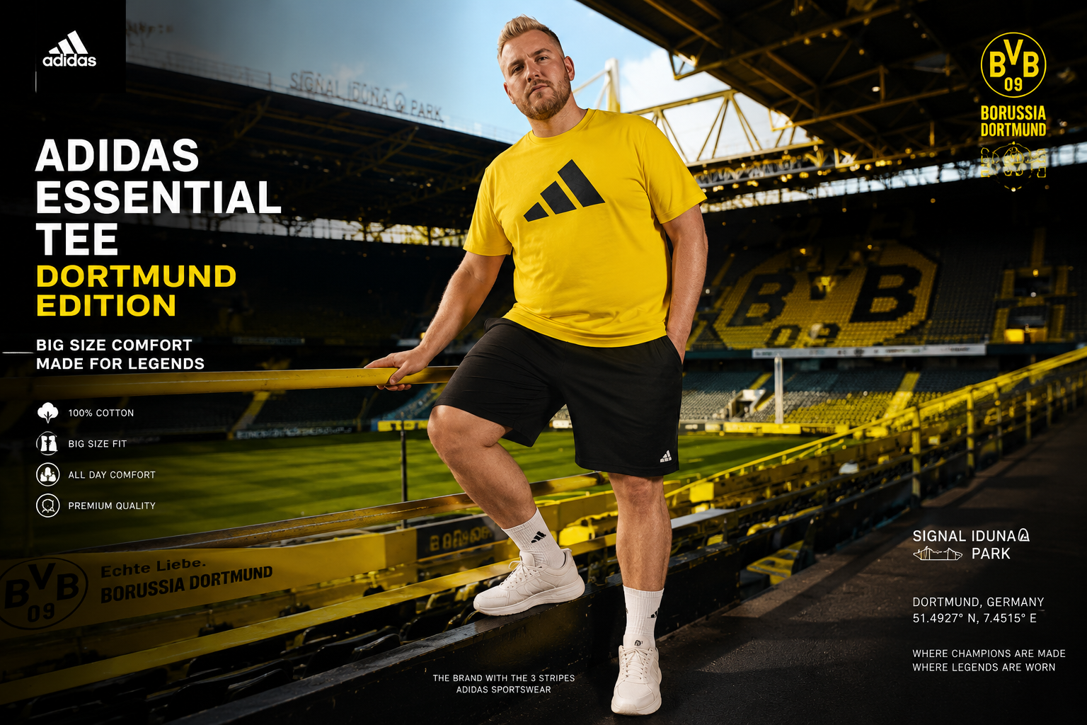 تیشرت Adidas سایز بزرگ
