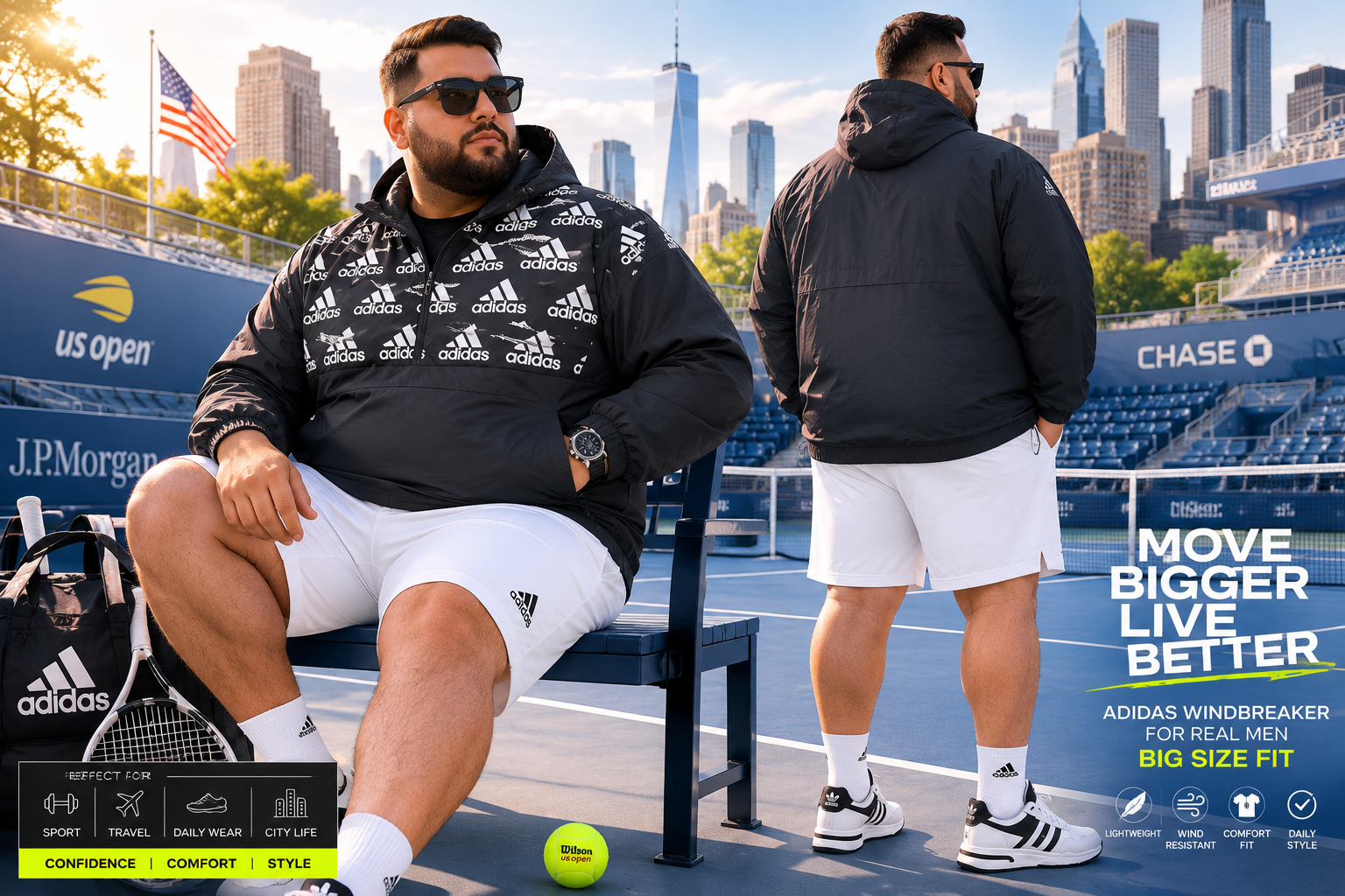 بادگیر  Adidas سایز بزرگ
