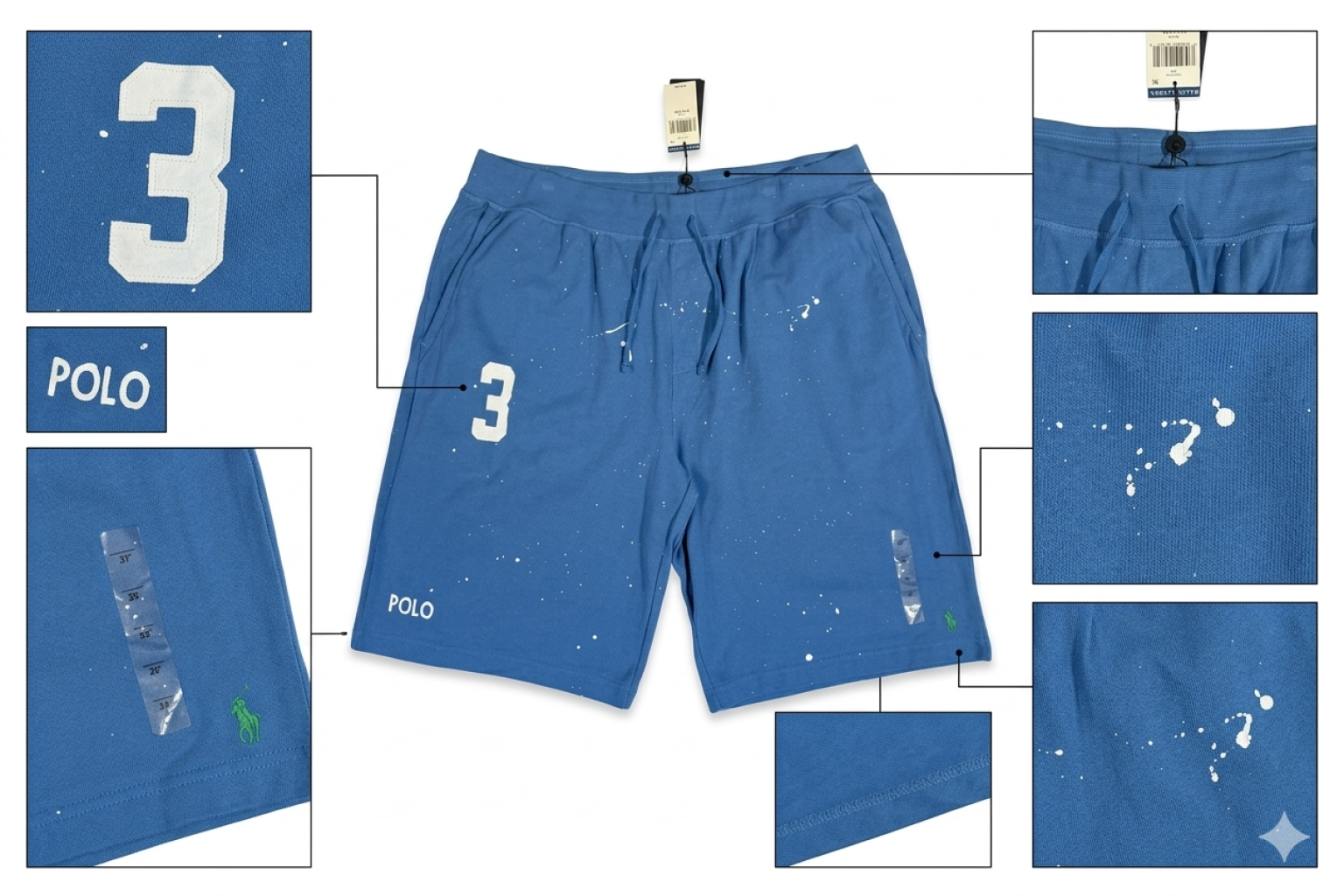شلوارک polo ralph lauren سایز بزرگ